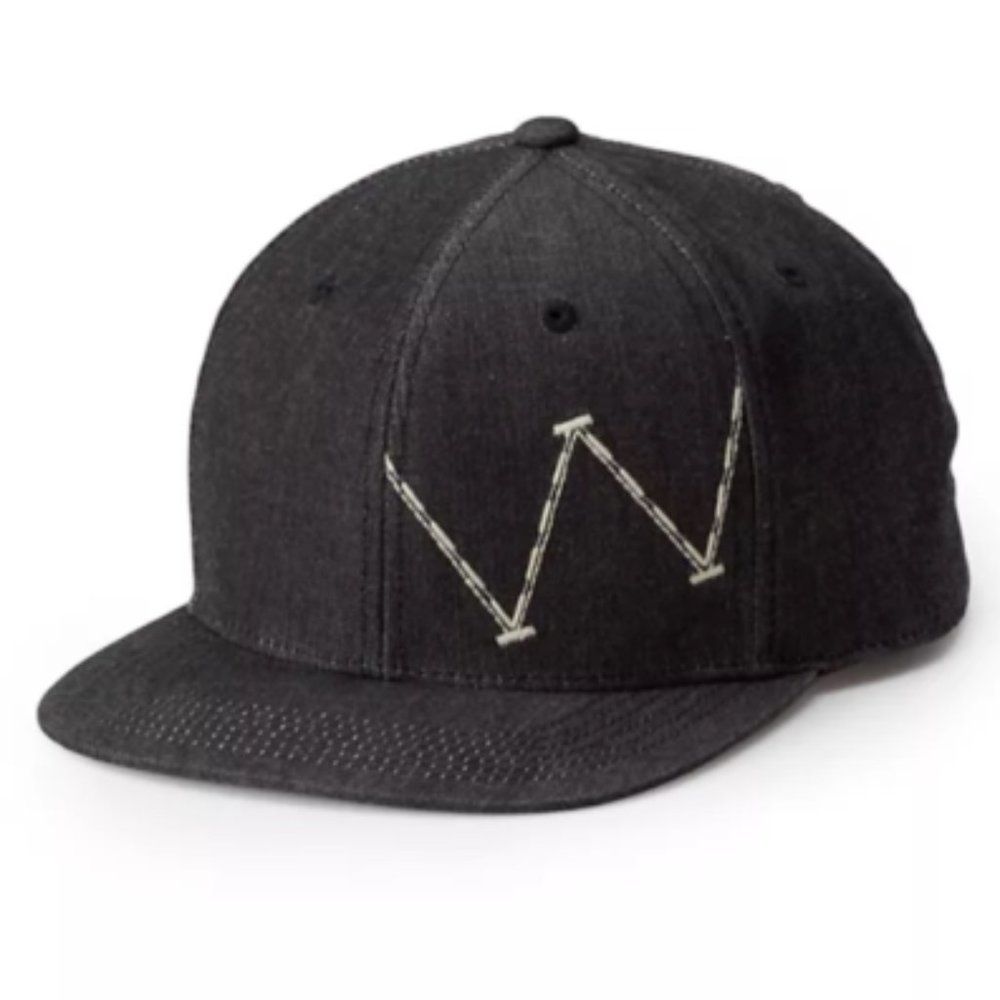 Wrangler Men's 6-Panel Chambray Baseball Cap Hat One Size Gray 100% Cotton New